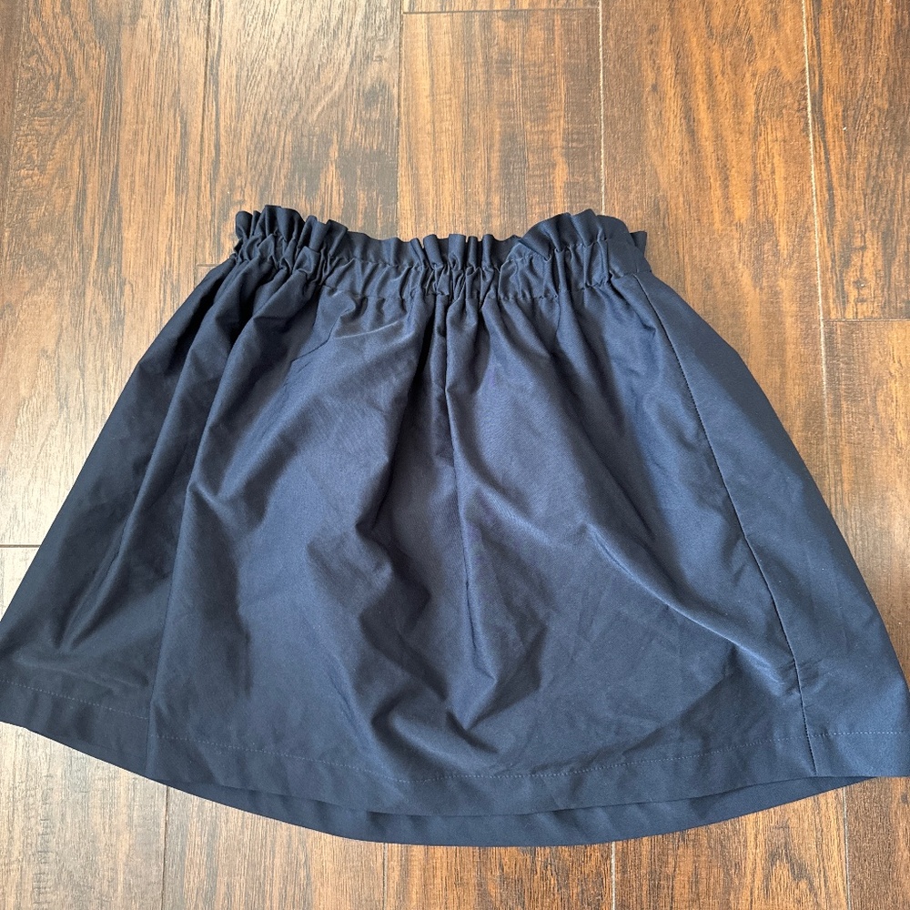 Paper bag Zara navy skirt